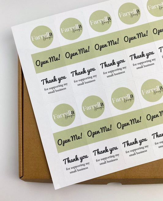 Box seal labels