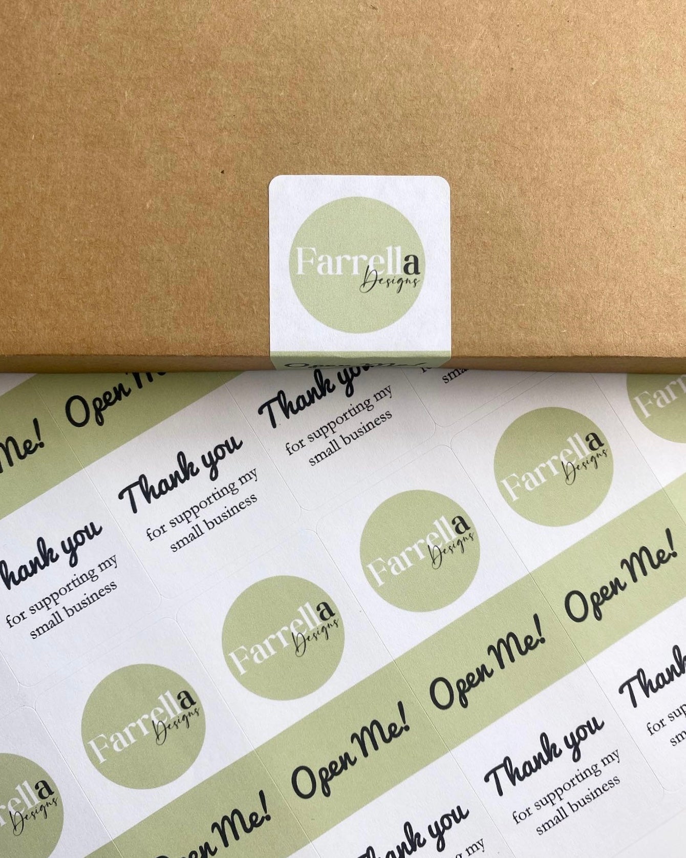 Box seal labels