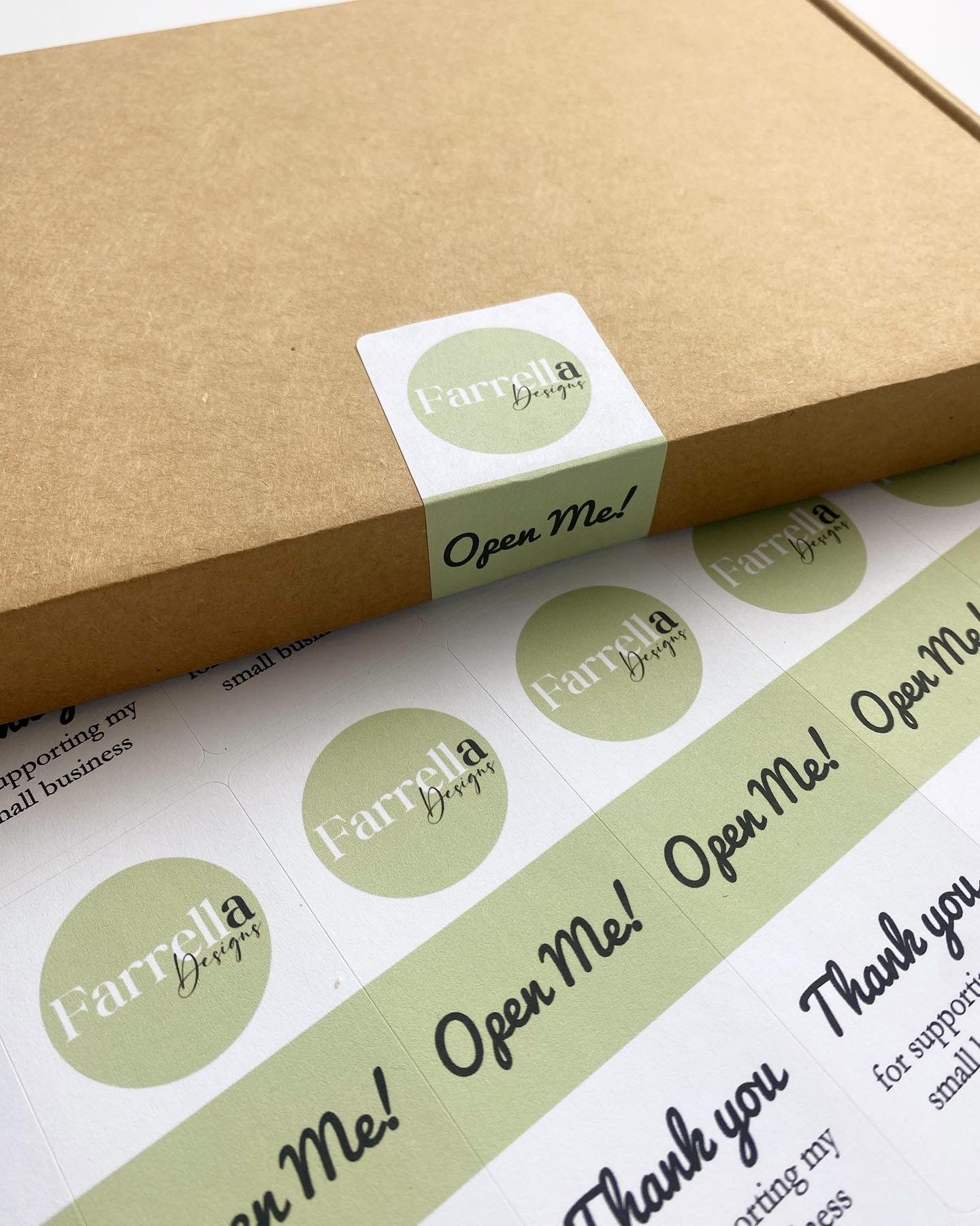 Box seal labels