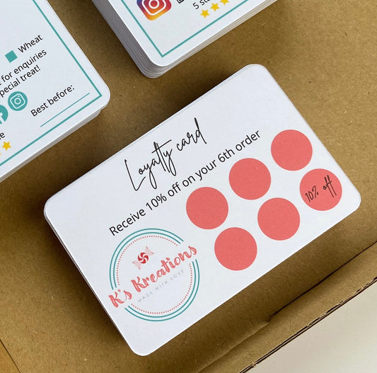 Loyalty cards (x30)