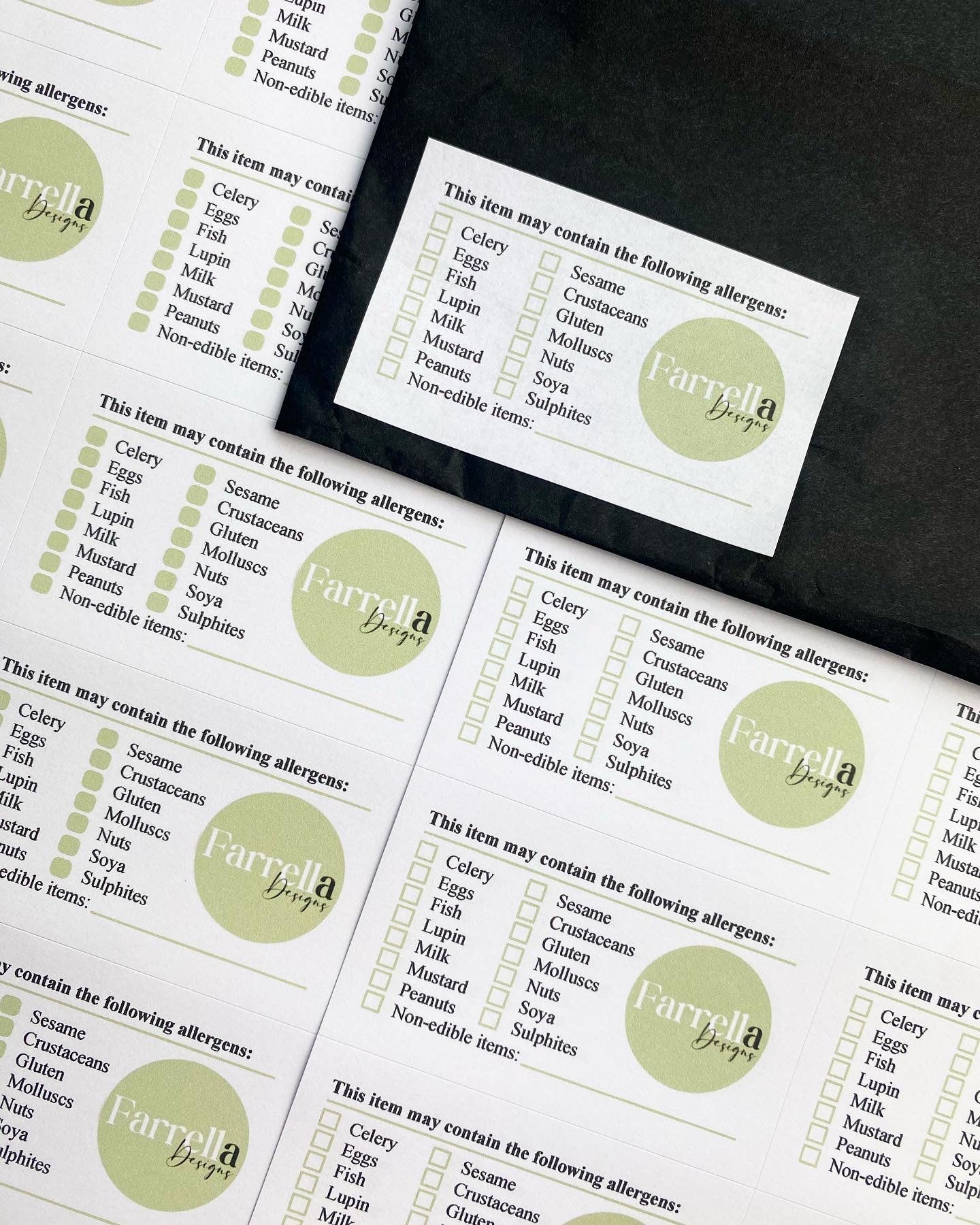 Allergen labels