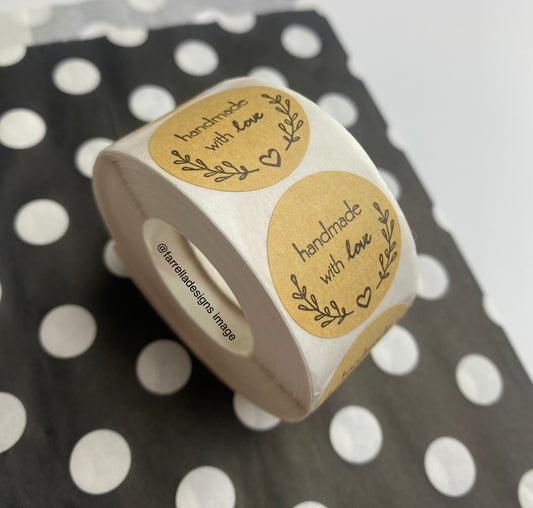 ‘Handmade with love’ labels